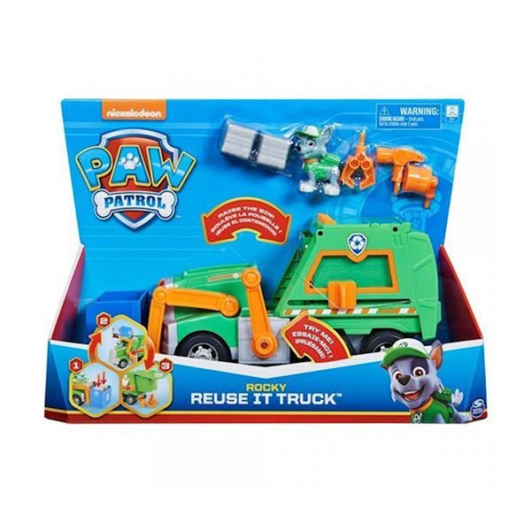 Paw Patrol Rocky Geri Dönüşüm Kamyonu