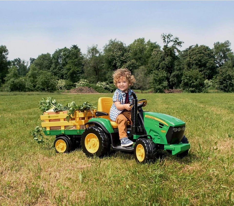 Peg Prego John Deere Ground Force Akülü Traktör 12V