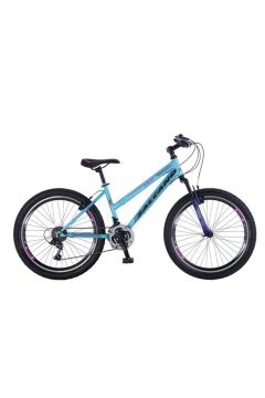 Salcano Lily 26 Lady 26 Jant (155-170 cm Boy) Papuç Fren 21 Vites Bayan Dağ Bisikleti-Mat Turkuaz Mor Gri