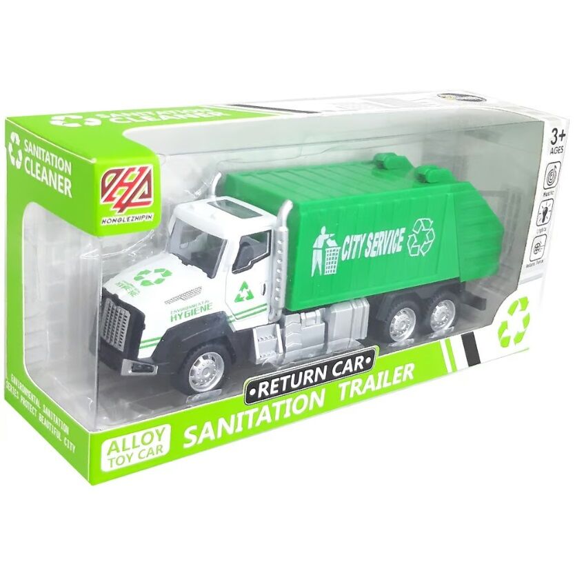 Canem 883A Kutu Pilli Sesli Metal Çek Bırak Kamyon 16 cm