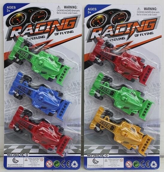 Canem 243-16G Kart 3`Lü Çek Bırak Yarış Arabası