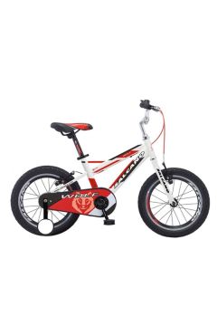 Salcano Wolf 16 Jant (105-120 cm Boy) Vitessiz Erkek Çocuk Bisikleti-Beyaz Kırmızı Siyah