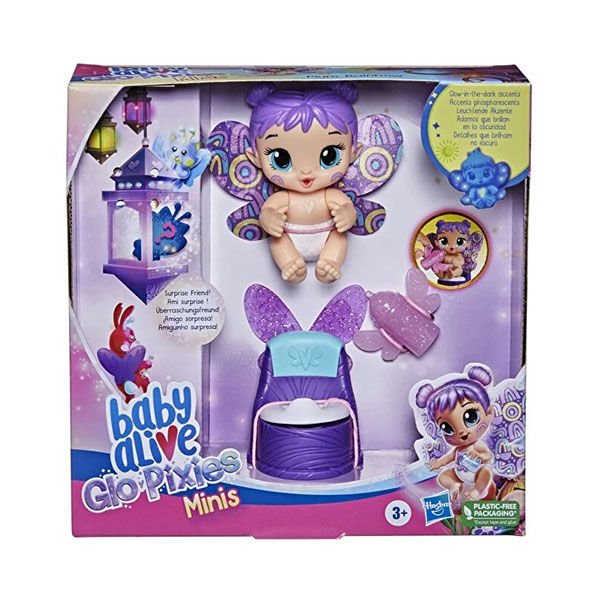 Baby Alive GloPixies Minik Peri Plum Rainbow