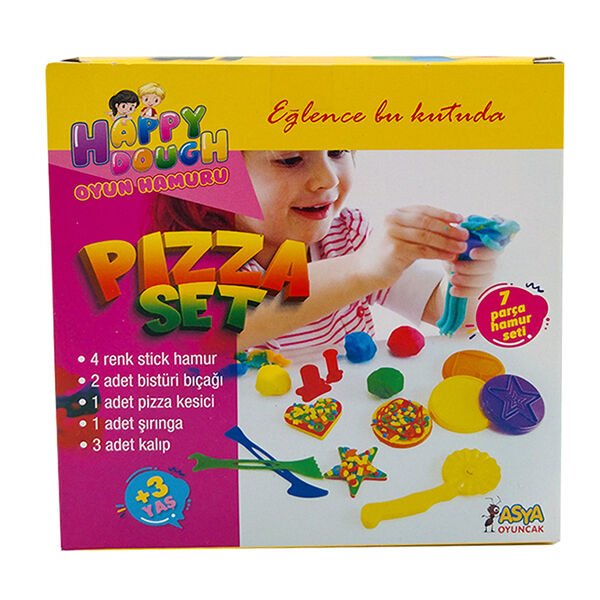 Asya Kutu 4 Asortili Pizza Oyun Hamur Seti