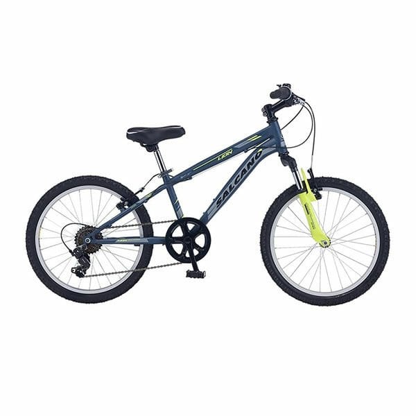 Salcano Lion 20 Jant (120-135 cm Boy) Erkek Çocuk Bisikleti Koyu Mavi Sarı Gri
