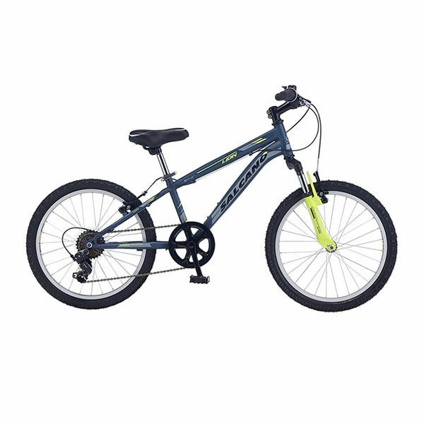 Salcano Lion 20 Jant (120-135 cm Boy) Erkek Çocuk Bisikleti Koyu Mavi Sarı Gri