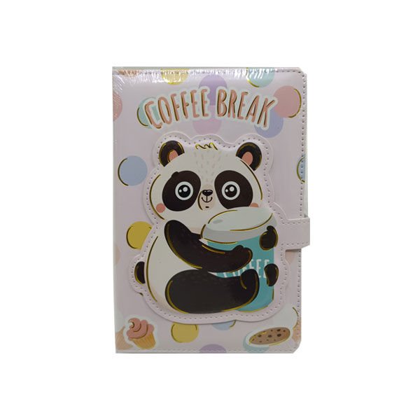 Panda Mıknatıslı Defter Renkli