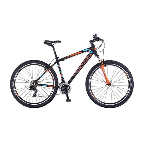 Salcano NG750 27,5 HD 27,5 Jant 18'' (170-185 cm Boy) Hidrolik Disk Fren Dağ Bisikleti Mat Siyah Turuncu Turkuaz