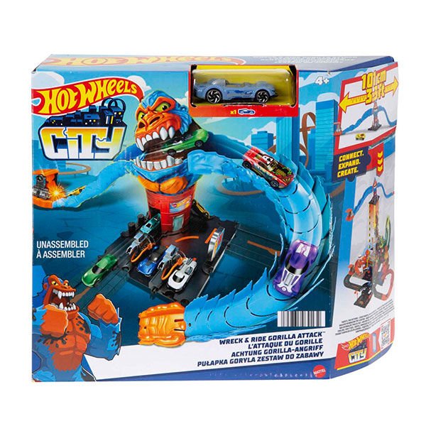 Hot Wheels Düşmanlarla Mücadele Çılgın Goril