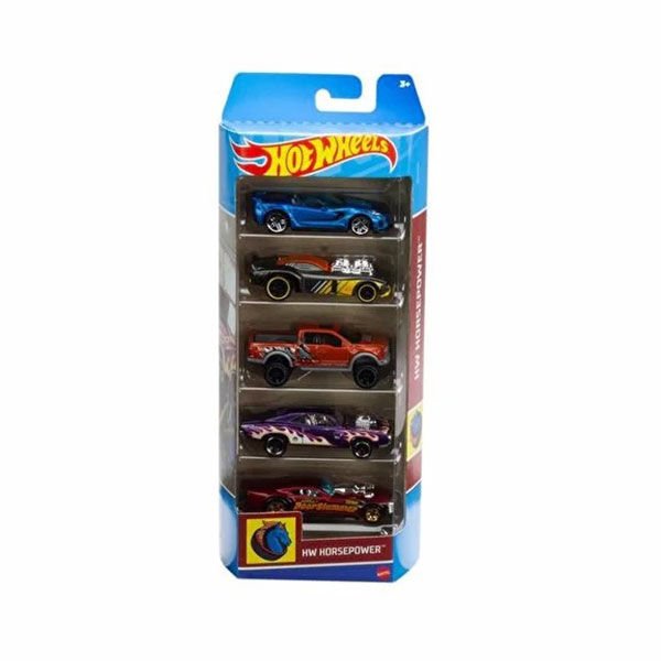 Hot Wheels 5'li Araba Seti HW Horsepower