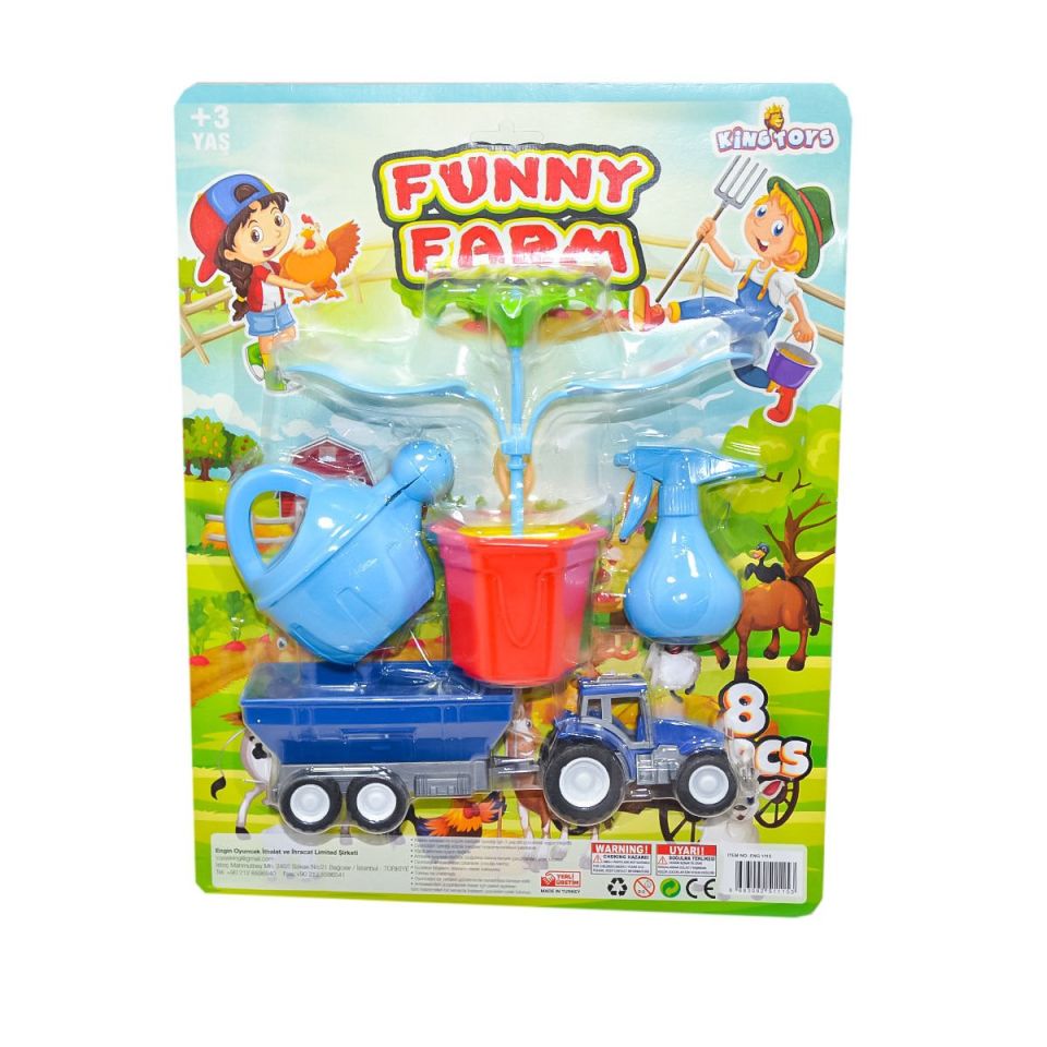 King Toys ENG-1115 Traktörlü Funny Farm