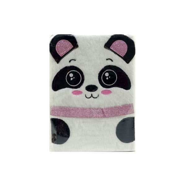 Yumuşak Panda Defter Beyaz Pembe