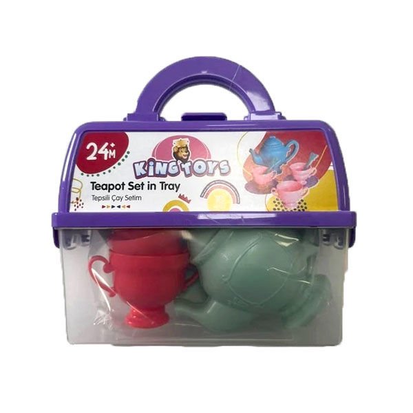 King Toys ENG1141 Tepsili Çay Setim