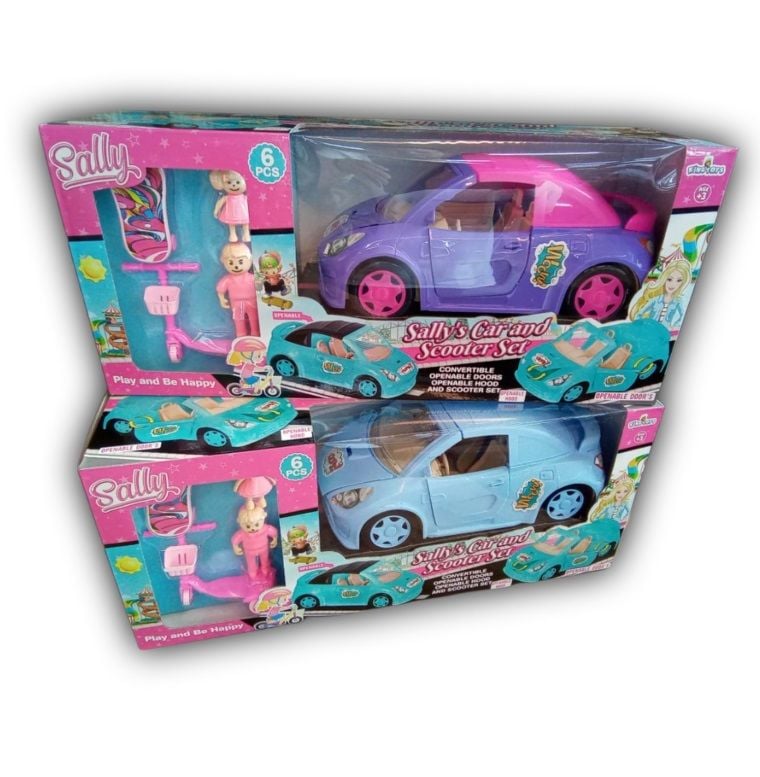 King Toys ENG-1138 Sally's Car and Scooter Set