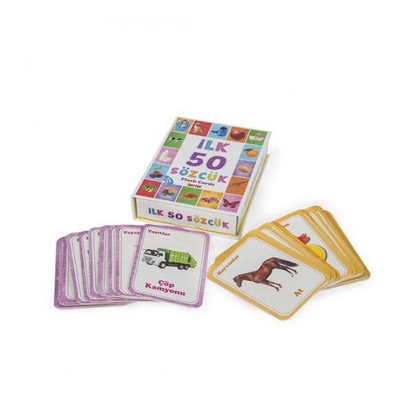 Diy Toy İlk 50 Sözcük Eğitici Kartlar