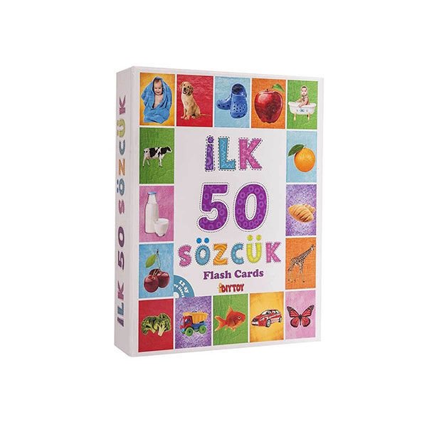 Diy Toy İlk 50 Sözcük Eğitici Kartlar