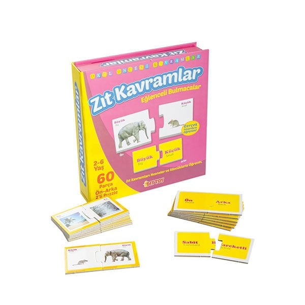 Diy Toy Zıt Kavramlar Eğlenceli Bulmacalar