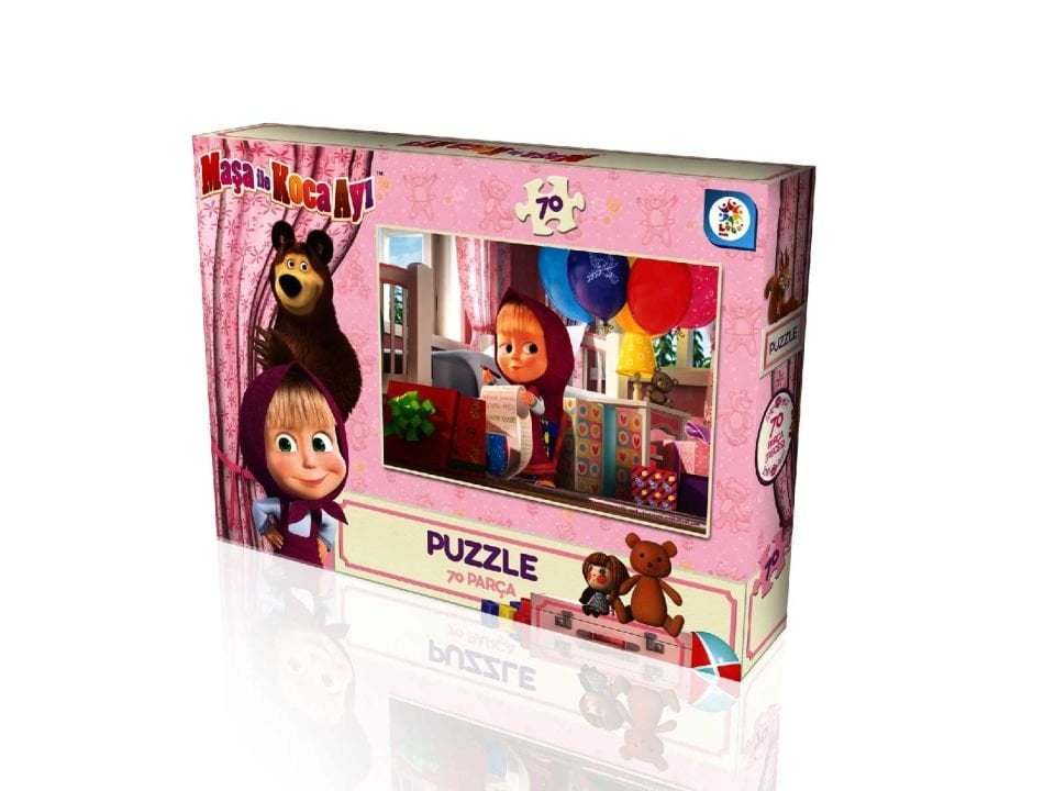 Laço Kids MB7541 Maşa ve Koca Ayı 70 Parça Puzzle