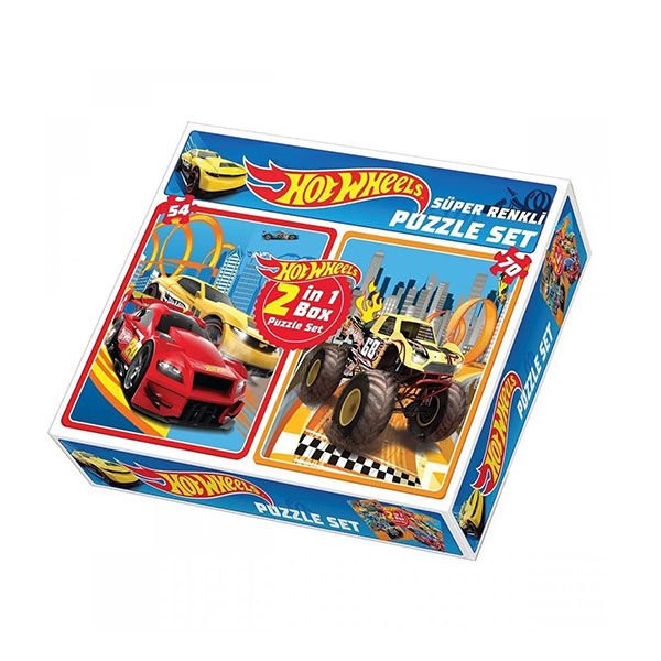 Diy Toy Hot Wheels 2in1 Puzzle