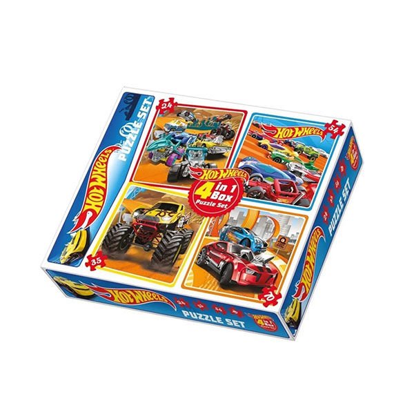 Diy Toy Hot Wheels 4in1 Puzzle