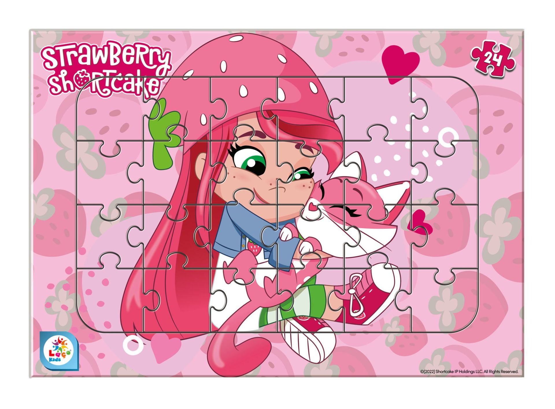 Laço Kids CK7863 Çilek Kız 24 Parça Frame Puzzle