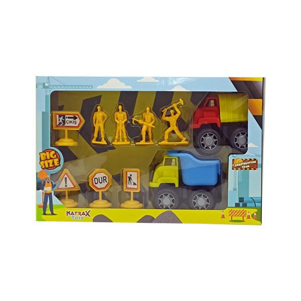 Matrax Büyük Boy Construction Team Yol Çalışması Seti
