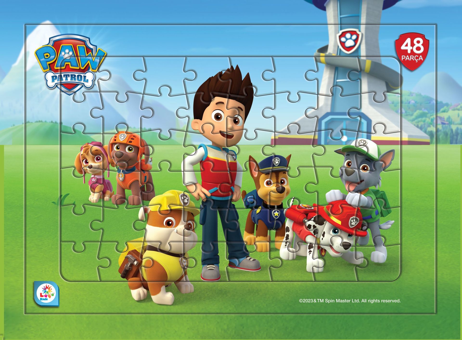 Laço Kids PW7919 Paw Patrol Tasmalı 48 Parça Frame Puzzle