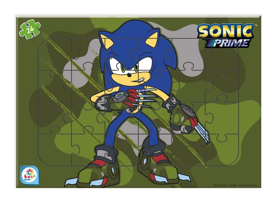 Laço Kids SO7867 Sonic 24 Parça Frame Puzzle