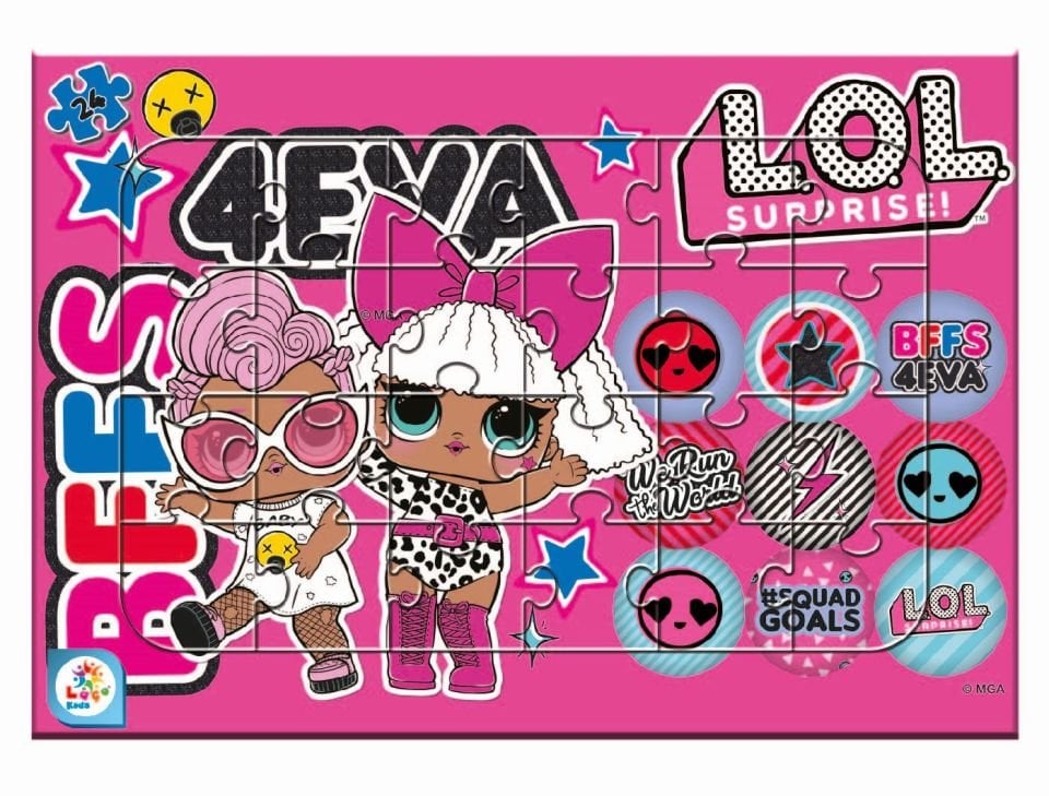 Laço Kids LOL7594 LOL 24 Parça Frame Puzzle
