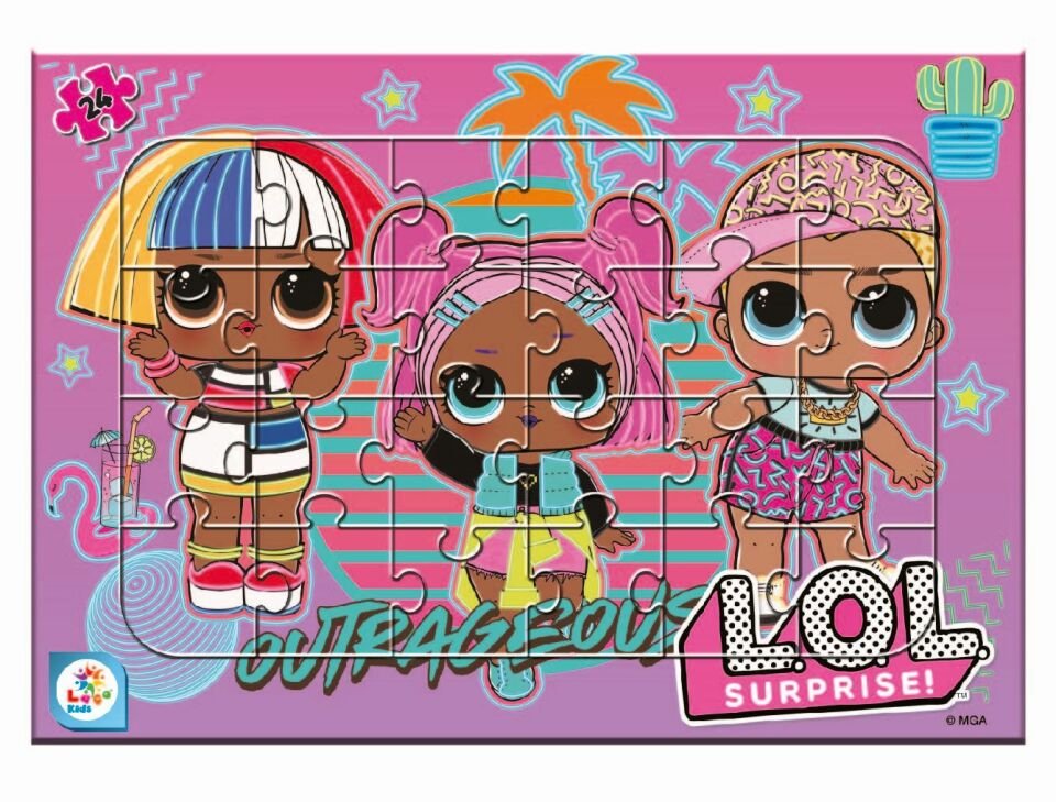 Laço Kids LOL7595 LOL 24 Parça Frame Puzzle