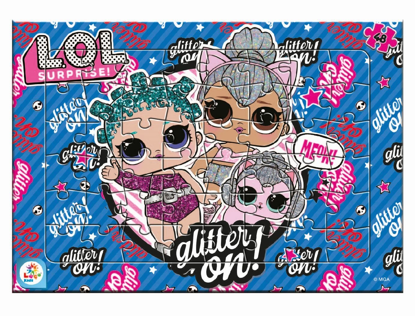 Laço Kids LOL7596 LOL 48 Parça Frame Puzzle