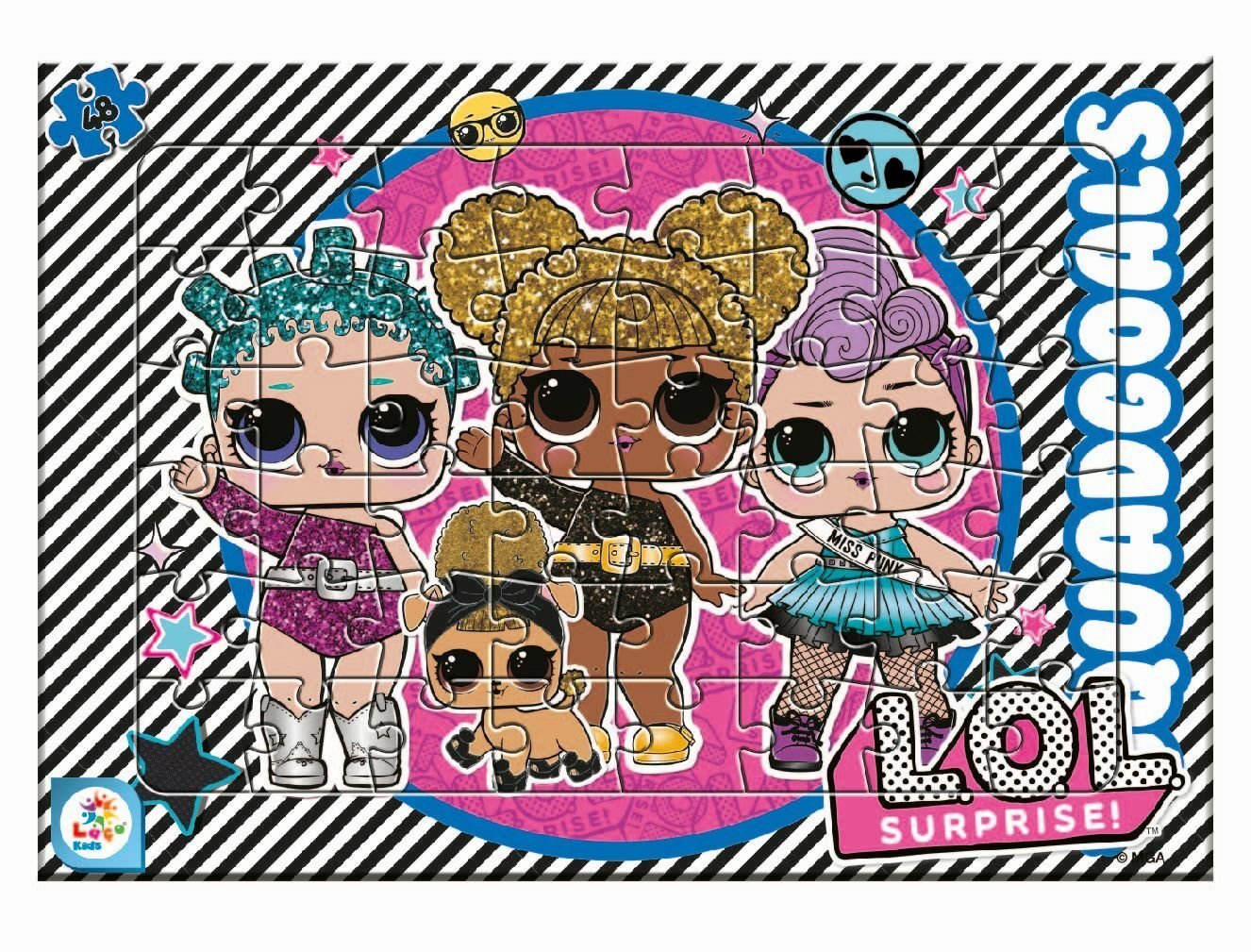 Laço Kids LOL7597 LOL 48 Parça Frame Puzzle