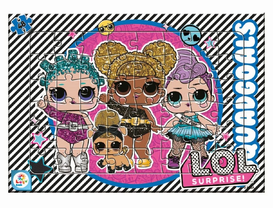 Laço Kids LOL7597 LOL 48 Parça Frame Puzzle