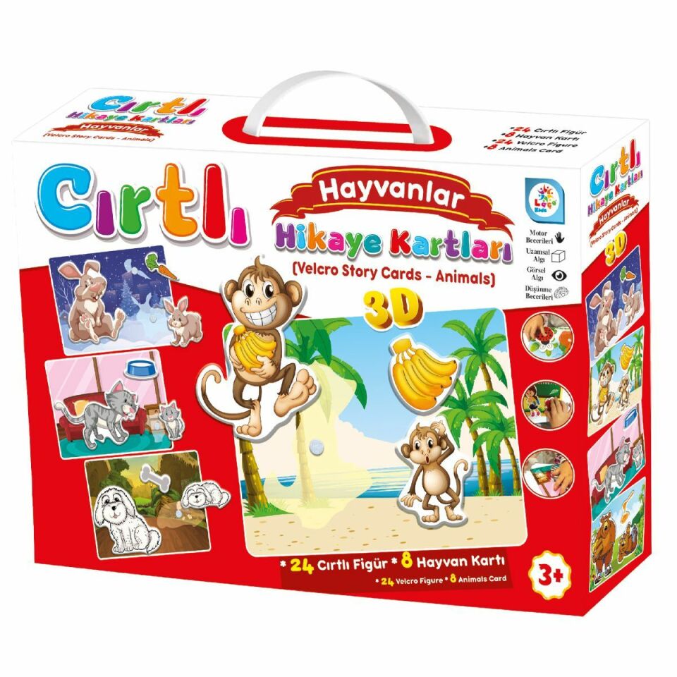 Laço Kids LC7205 Cırtlı Hikaye Kartları Hayvan