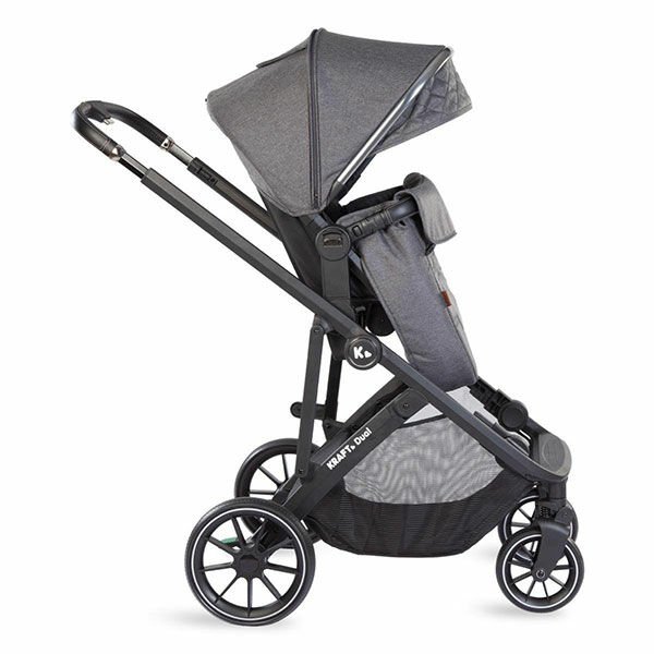 Kraft Dual İkiz Bebek Arabası Açık Gri