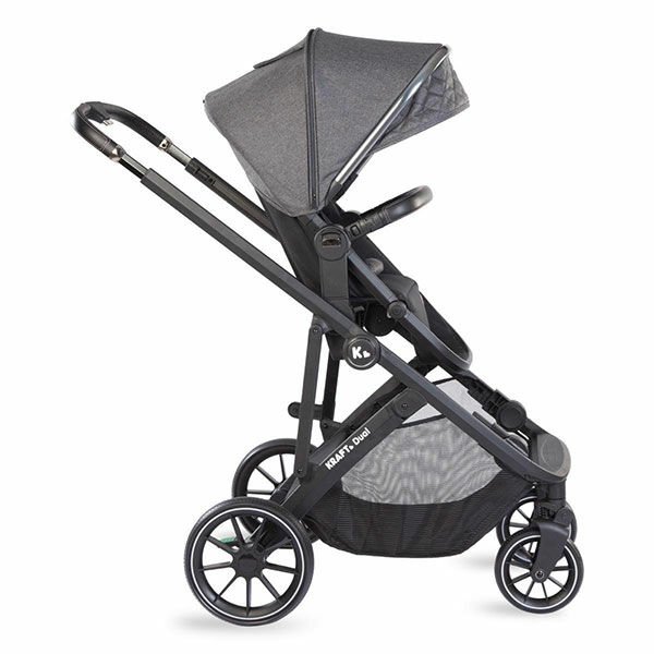 Kraft Dual İkiz Bebek Arabası Açık Gri