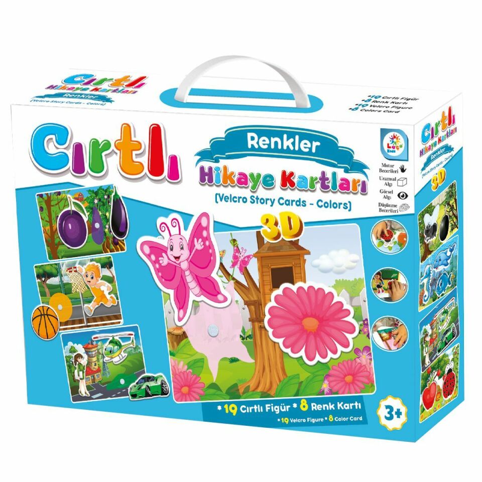 Laço Kids LC7207 Cırtlı Hikaye Kartları Renkler
