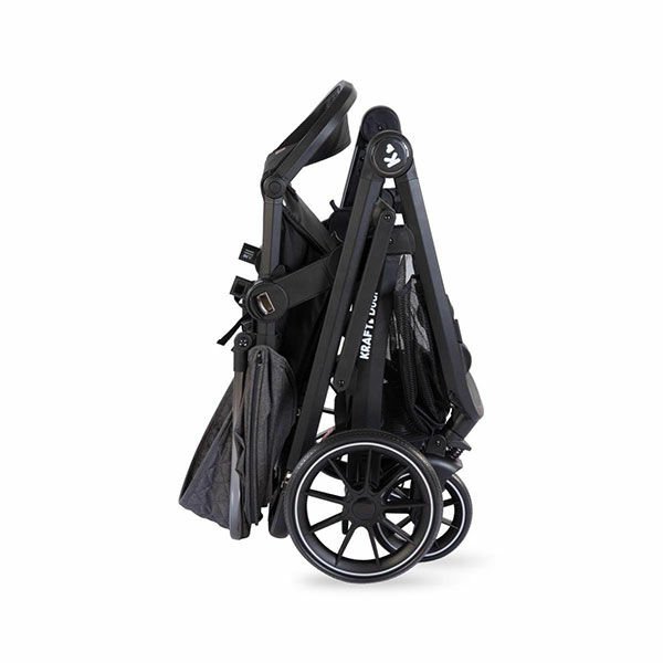Kraft Dual İkiz Travel Sistem Bebek Arabası Koyu Gri