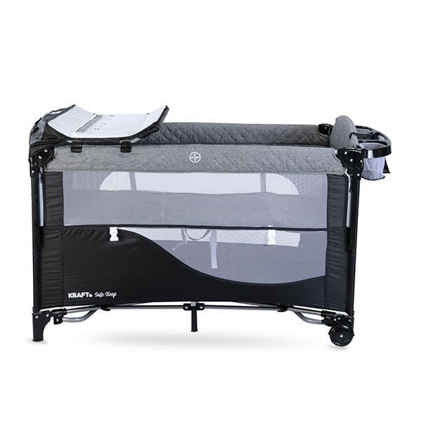 Kraft Safe Sleep Anne Yanı 70*120 Cm Oyun Parkı Siyah