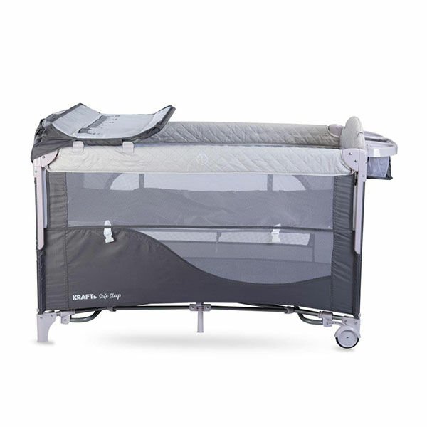 Kraft Safe Sleep Anne Yanı 70*120 Cm Oyun Parkı Gri