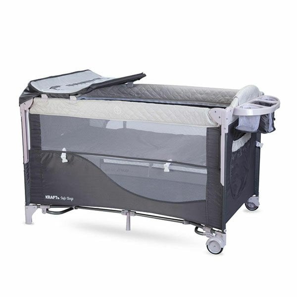 Kraft Safe Sleep Anne Yanı 70*120 Cm Oyun Parkı Gri