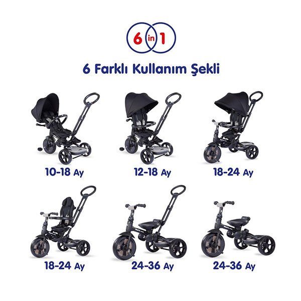 Kraft Prime 6in1 Bisiklet Gri