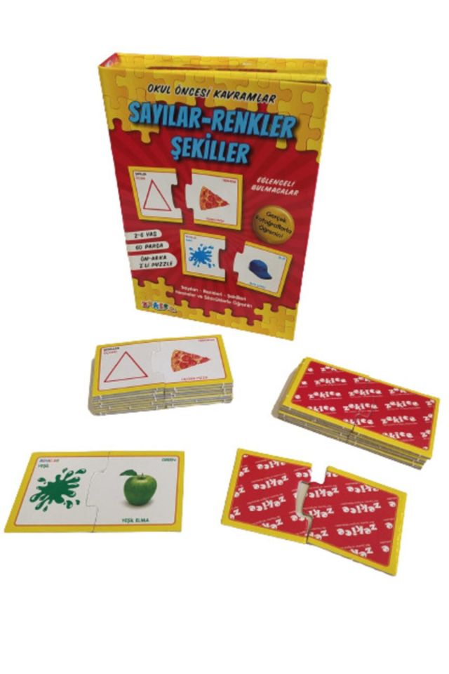 Zekice ZK-SRS01 Okul Öncesi Kavramlar Sayılar Renkler Şekiller