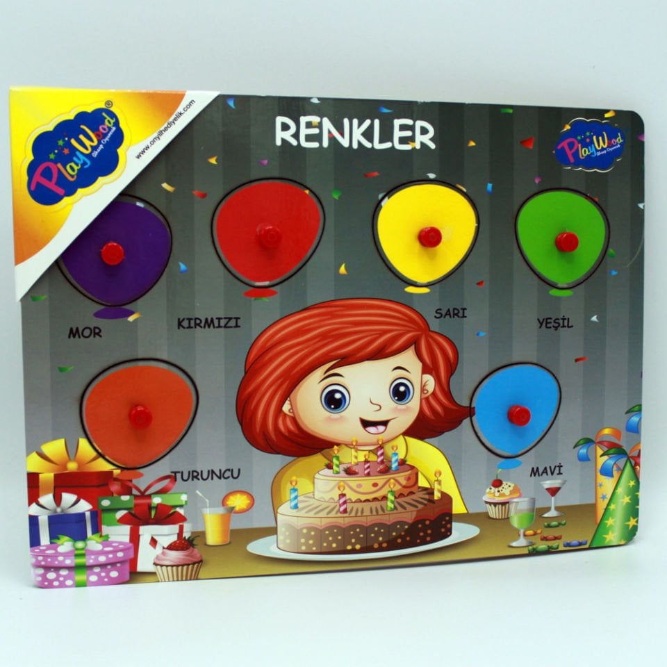 Play Wood Ahşap Tutmalı Renkler