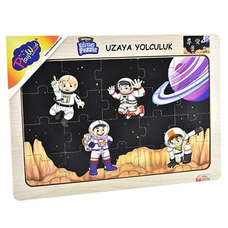 Play Wood Ahşap Eğitici Puzzle Uzaya Yolculuk