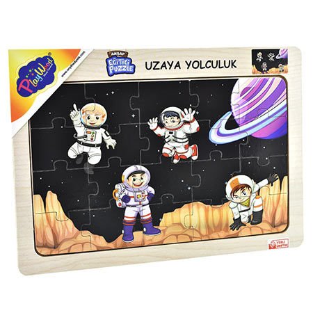 Play Wood Ahşap Eğitici Puzzle Uzaya Yolculuk