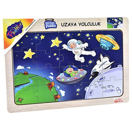 Play Wood Ahşap Eğitici Puzzle Uzaya Yolculuk