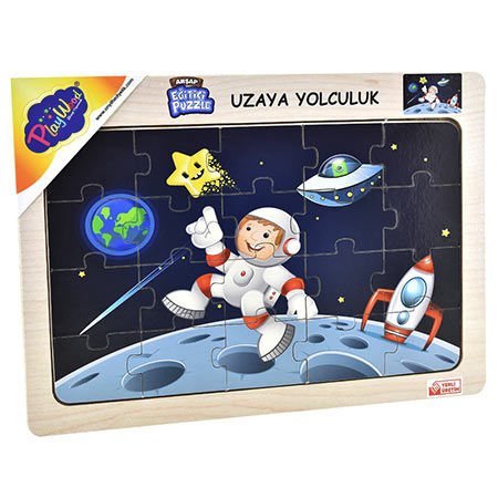 Play Wood Ahşap Eğitici Puzzle Uzaya Yolculuk
