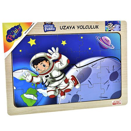 Play Wood Ahşap Eğitici Puzzle Uzaya Yolculuk