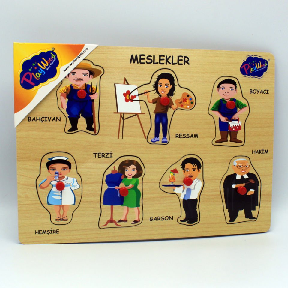 Play Wood Ahşap Tutmalı Meslekler